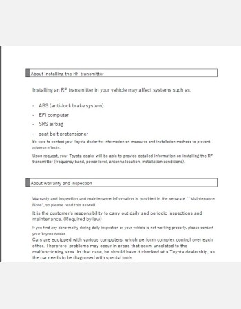 toyota dyna route 2015-2016 owners manual in english
